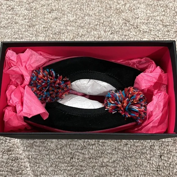 Yosi Samra toddler girls pom pom flats, size 6 NIB! - Picture 6 of 6
